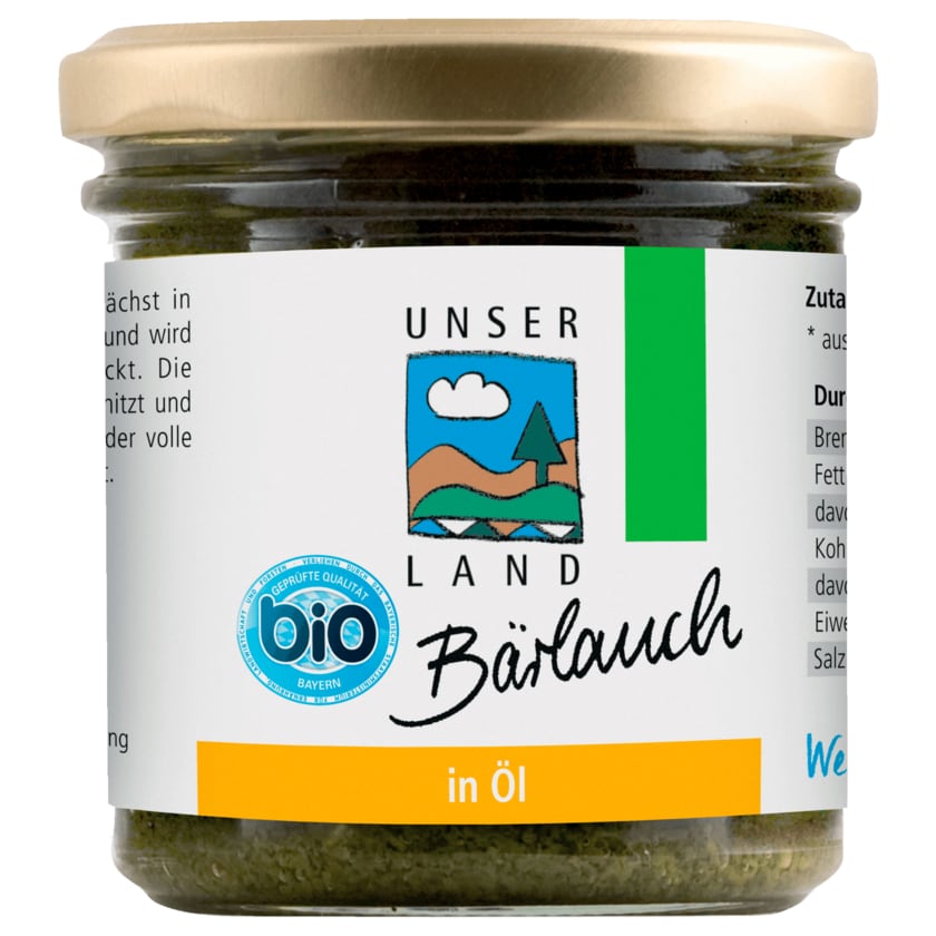 Unser Land Bio Bärlauch in Öl 165ml